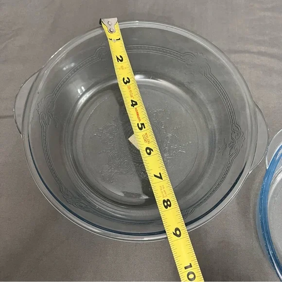 Set Of 2 Fire King Sapphire Blue Philbe Serving/Mixing Bowl 8” & 9” - Picture 6 of 10